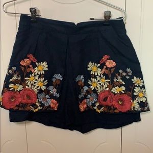 Flowered skort